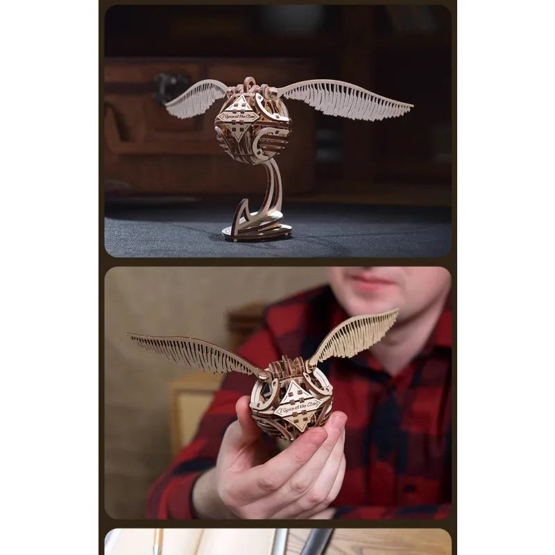 Harry Potter, genuine joint name, peripheral model, movable golden snitch, assembled puzzle, birthday gift.