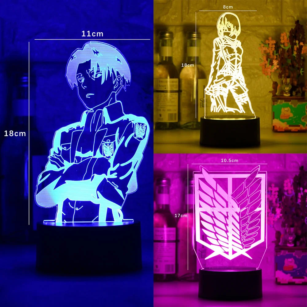 Attack on Titan Acrylic Table Lamp