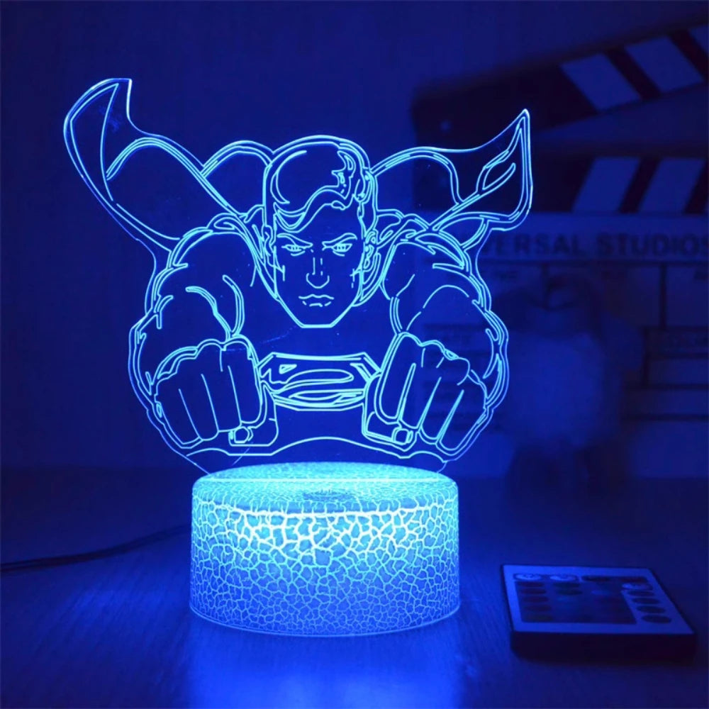 3D Superhero LED Night Light