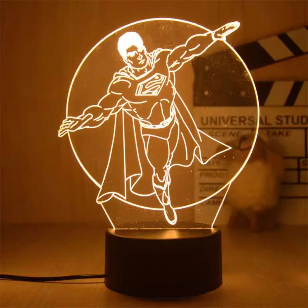 3D Superhero LED Night Light