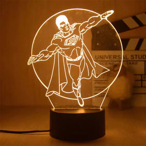 3D Superhero LED Night Light