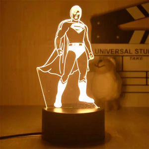 3D Superhero LED Night Light