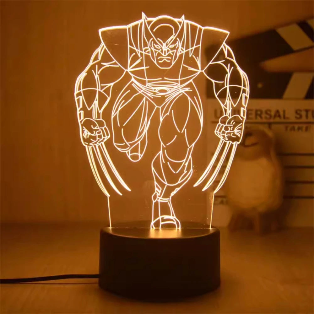 3D Superhero LED Night Light