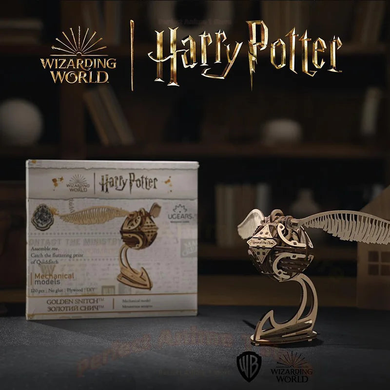 Harry Potter, genuine joint name, peripheral model, movable golden snitch, assembled puzzle, birthday gift.