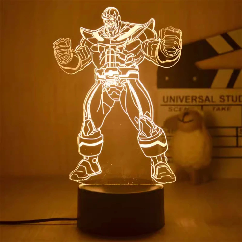 3D Superhero LED Night Light