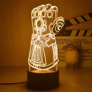 3D Superhero LED Night Light