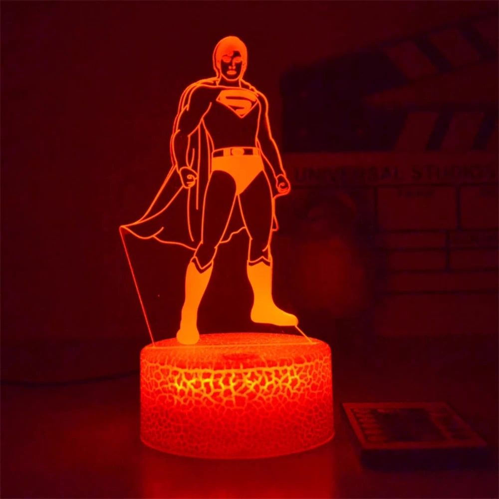 3D Superhero LED Night Light