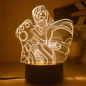 3D Superhero LED Night Light