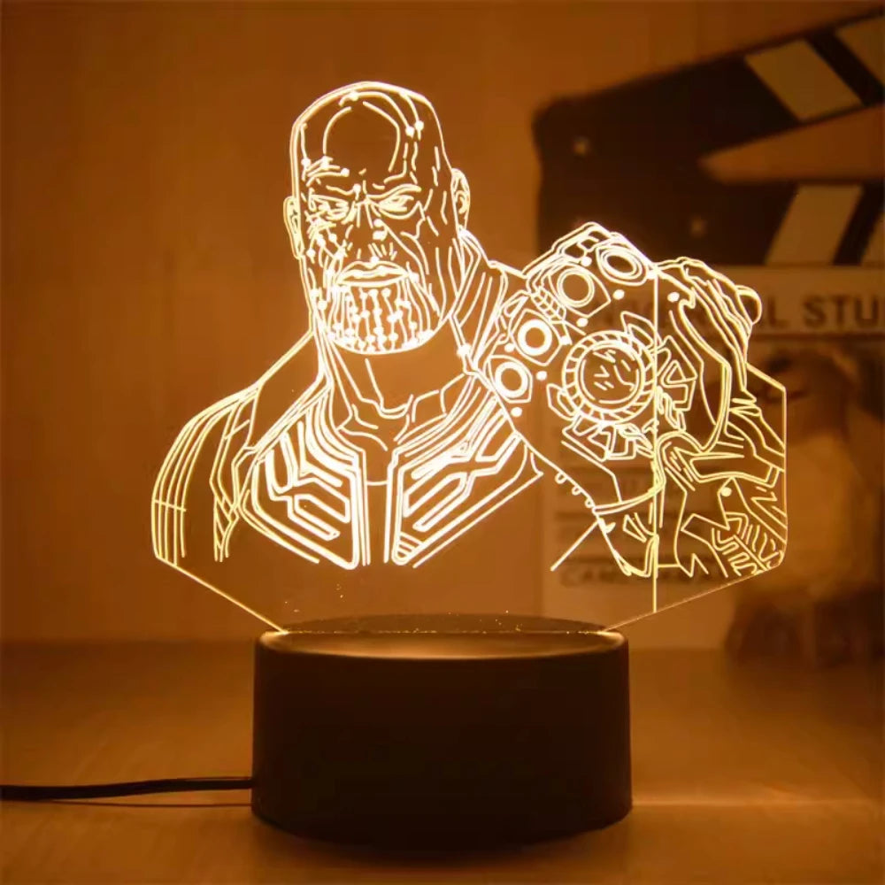 3D Superhero LED Night Light