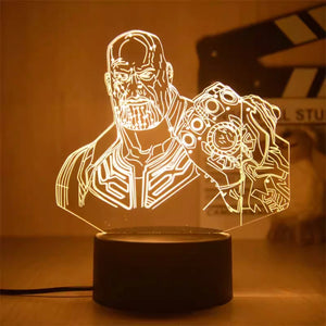 3D Superhero LED Night Light