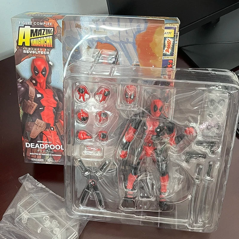 Yamaguchi Revoltech EPIC Deadpool Action Figure Ultimate X-Men Deadpool Super Hero Figure Toys Collectible Model Doll Gifts