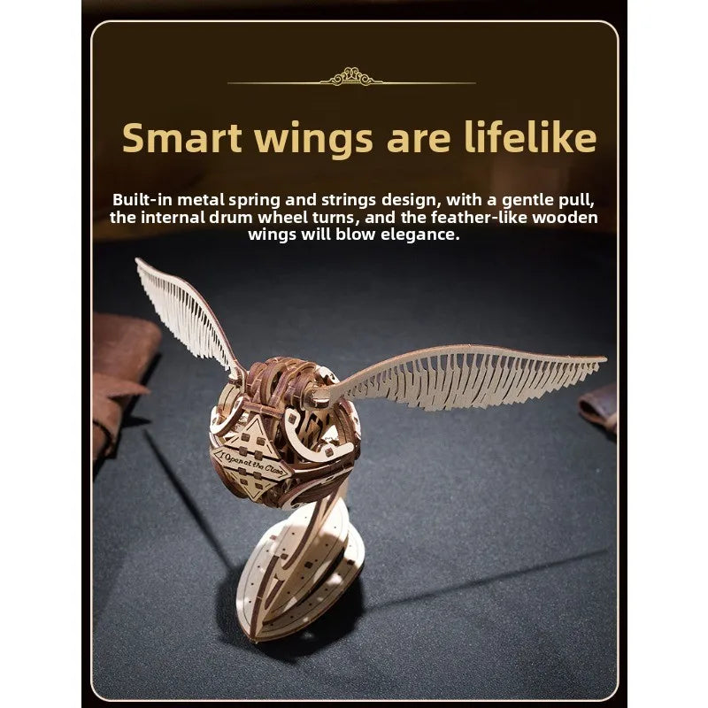 Harry Potter, genuine joint name, peripheral model, movable golden snitch, assembled puzzle, birthday gift.