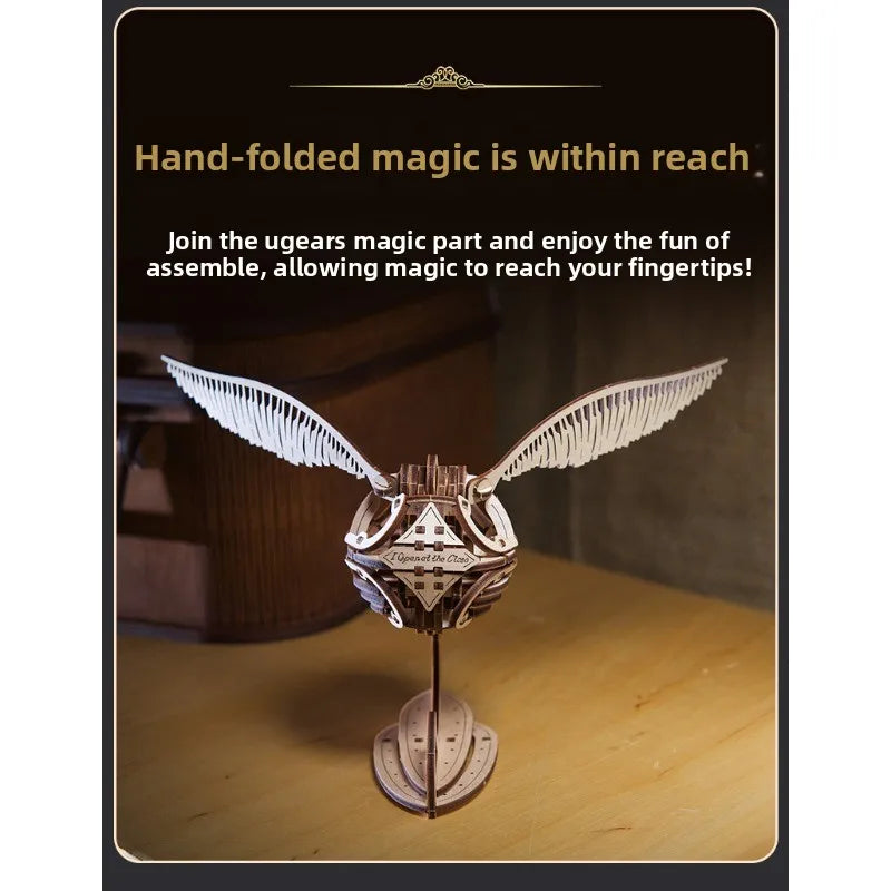 Harry Potter, genuine joint name, peripheral model, movable golden snitch, assembled puzzle, birthday gift.