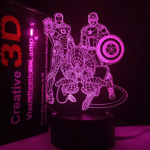 Spider-Man 3D Acrylic LED Night Light