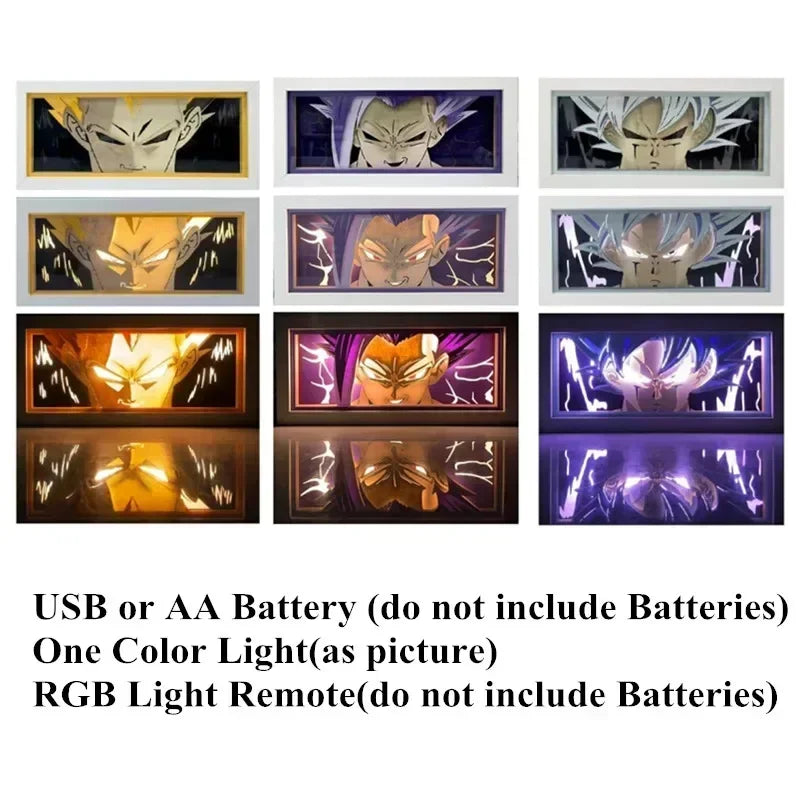 Dragon Ball Super Saiyan 3D LED Light Box