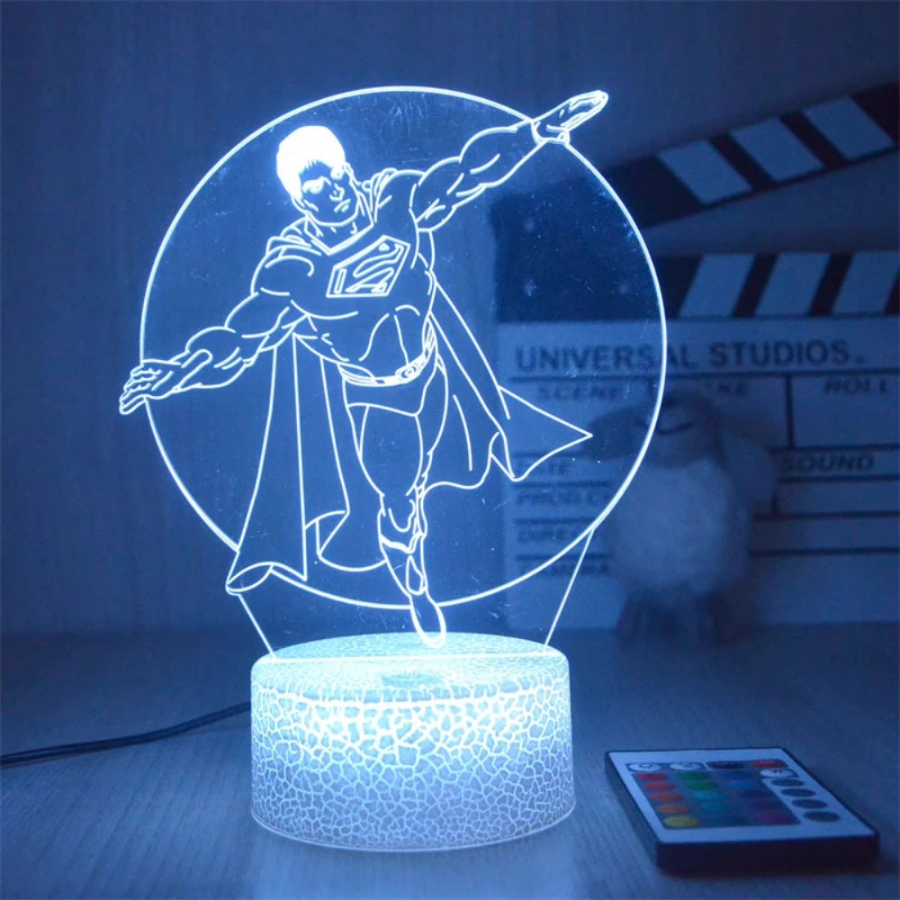 3D Superhero LED Night Light